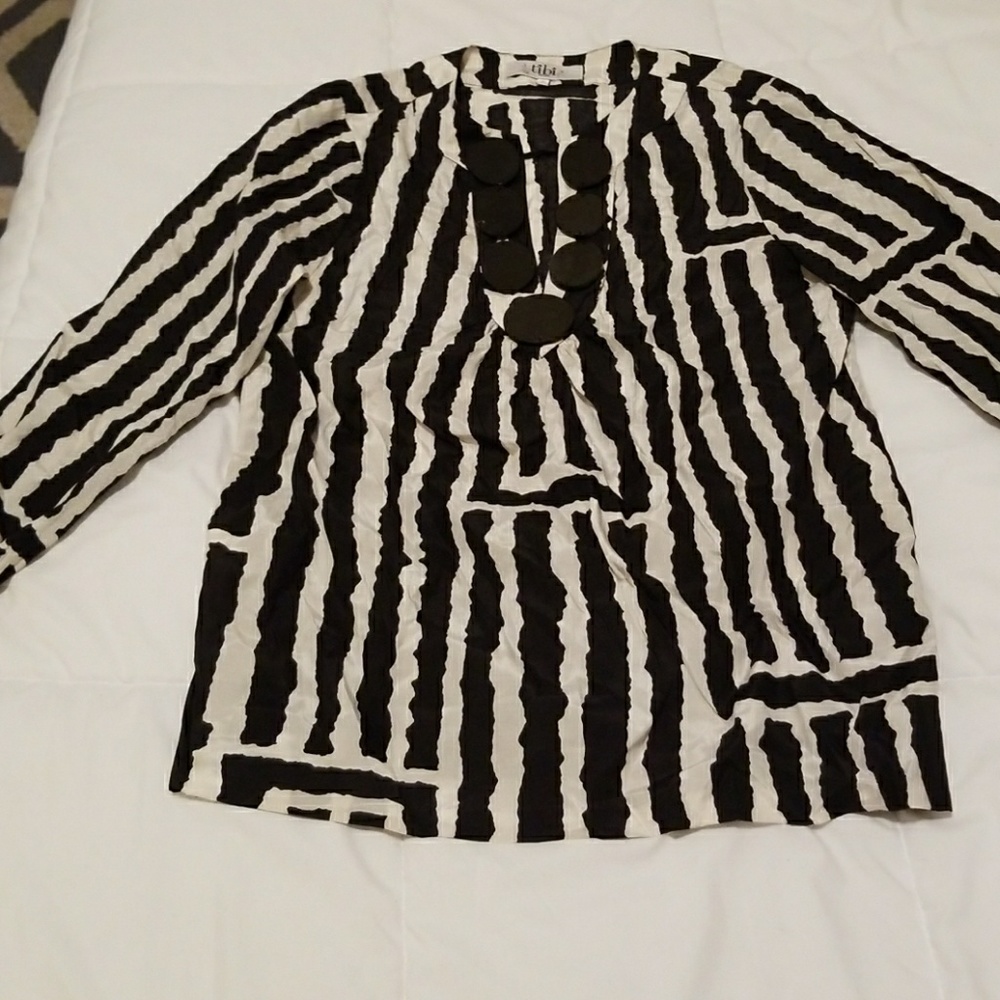 TIBI silk tunic